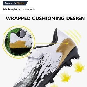 ziitop Kids Soccer Shoes for Boys Girls Youth Football Cleats